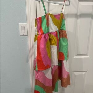 CROSBY by Mollie Burch Colorful Strapless Dress